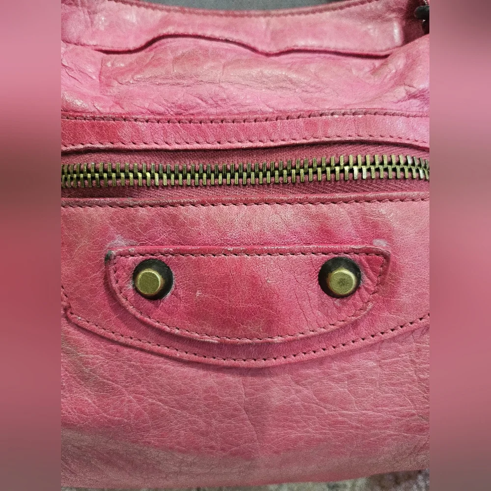 Balenciaga Hot Pink City Bag - Picture 7 of 16